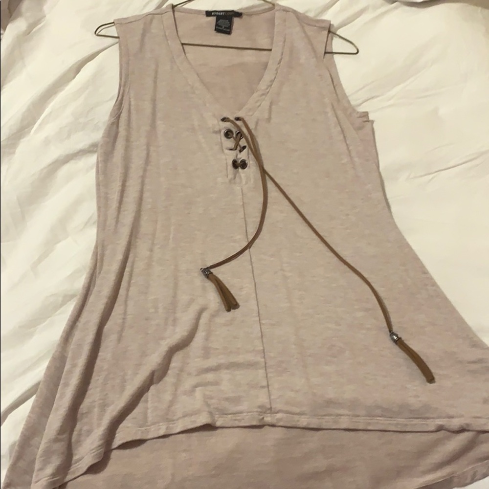 Robert Louis Light Brown Sleeveless Tunic